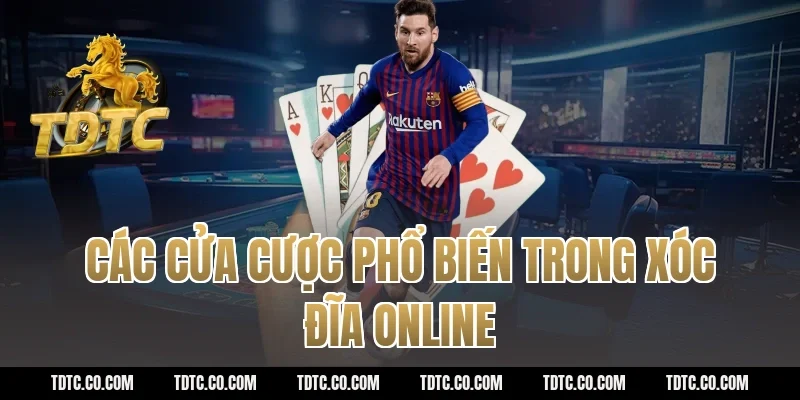 Các cửa cược phổ biến trong xóc đĩa online