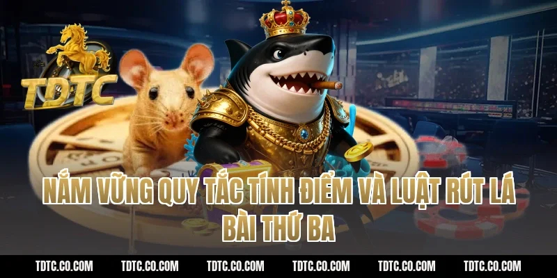 Nắm vững quy tắc tính điểm và luật rút lá bài thứ ba