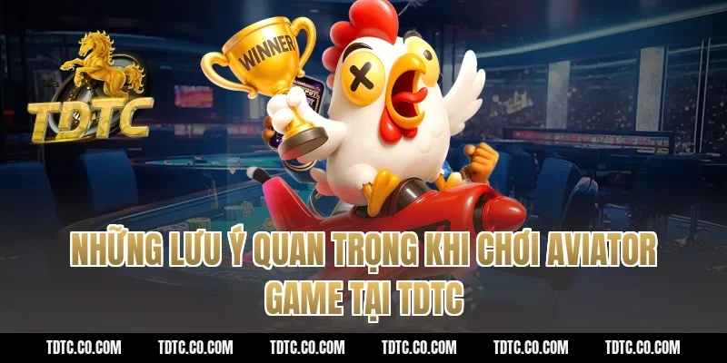 Những Lưu Ý Quan Trọng Khi Chơi Aviator Game Tại tdtc