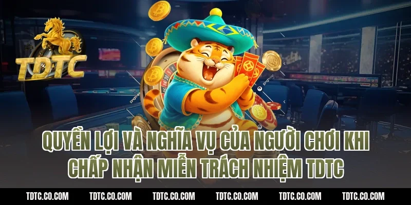 Quyền lợi và nghĩa vụ của người chơi khi chấp nhận miễn trách nhiệm TDTC